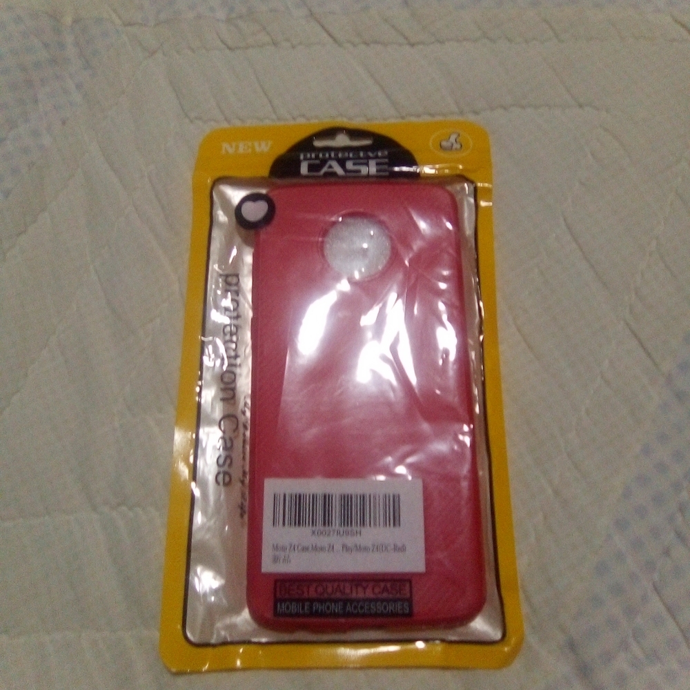 Red Moto Z4 Case
